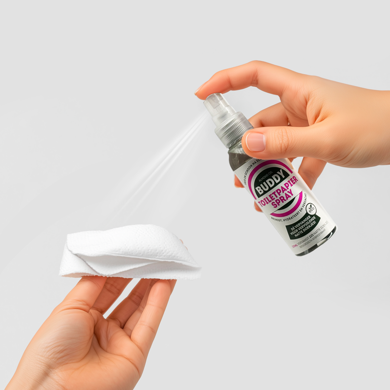 Buddy toiletpapier spray